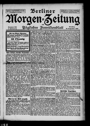 Berliner Morgen-Zeitung on Sep 29, 1896