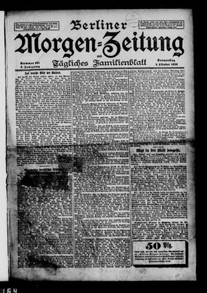 Berliner Morgen-Zeitung vom 01.10.1896
