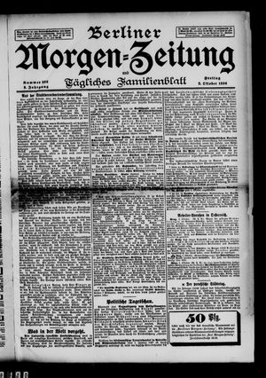 Berliner Morgen-Zeitung vom 02.10.1896