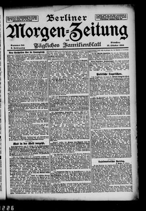 Berliner Morgen-Zeitung vom 13.10.1896