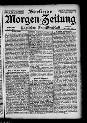Berliner Morgen-Zeitung vom 14.10.1896