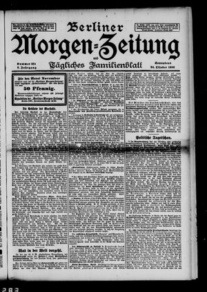 Berliner Morgen-Zeitung vom 24.10.1896