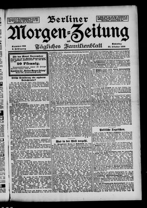 Berliner Morgen-Zeitung vom 25.10.1896