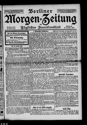 Berliner Morgen-Zeitung vom 28.10.1896