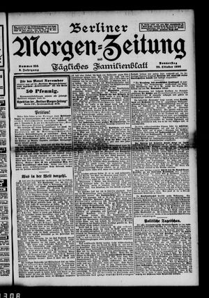Berliner Morgen-Zeitung vom 29.10.1896