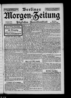 Berliner Morgen-Zeitung vom 30.10.1896