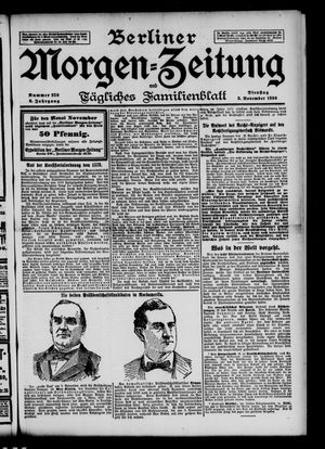 Berliner Morgen-Zeitung vom 03.11.1896