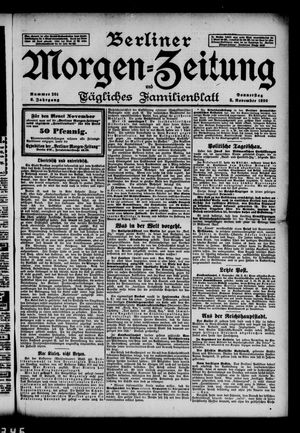 Berliner Morgen-Zeitung vom 05.11.1896
