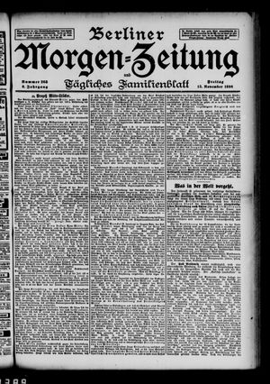 Berliner Morgen-Zeitung vom 13.11.1896