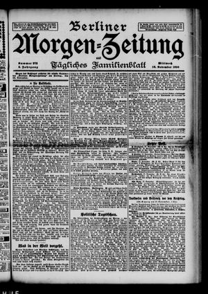 Berliner Morgen-Zeitung vom 18.11.1896