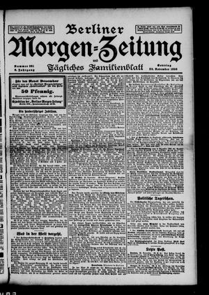 Berliner Morgen-Zeitung vom 29.11.1896