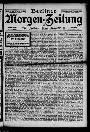Berliner Morgen-Zeitung vom 02.12.1896