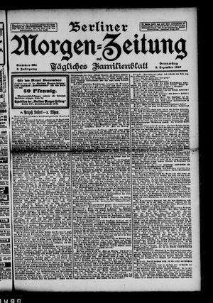 Berliner Morgen-Zeitung vom 03.12.1896