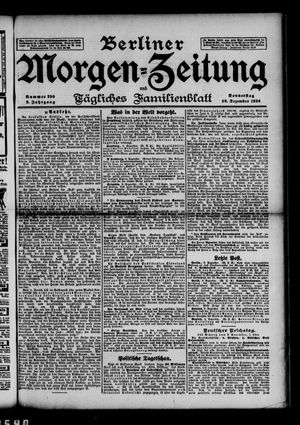Berliner Morgen-Zeitung vom 10.12.1896