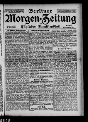 Berliner Morgen-Zeitung vom 15.12.1896