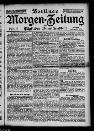 Berliner Morgen-Zeitung vom 16.12.1896