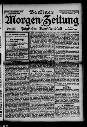 Berliner Morgen-Zeitung on Dec 20, 1896