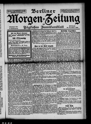 Berliner Morgen-Zeitung vom 23.12.1896