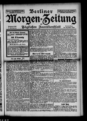 Berliner Morgen-Zeitung vom 24.12.1896