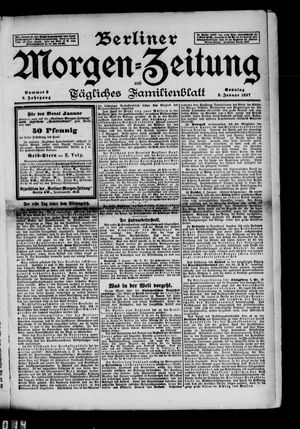 Berliner Morgen-Zeitung vom 03.01.1897