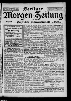 Berliner Morgen-Zeitung vom 10.01.1897