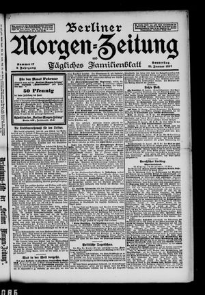 Berliner Morgenzeitung vom 21.01.1897