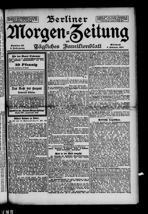 Berliner Morgen-Zeitung vom 03.02.1897