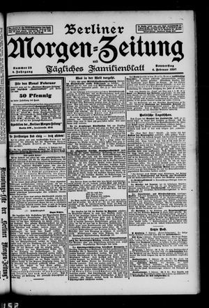 Berliner Morgenzeitung vom 04.02.1897