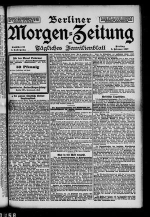 Berliner Morgen-Zeitung vom 05.02.1897