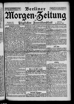 Berliner Morgenzeitung vom 12.02.1897