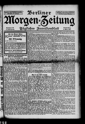 Berliner Morgen-Zeitung vom 04.03.1897