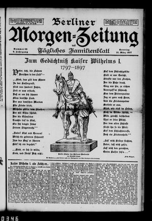 Berliner Morgenzeitung on Mar 21, 1897