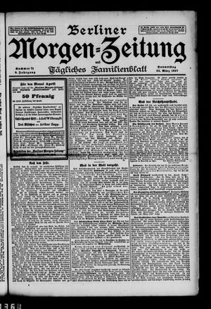 Berliner Morgenzeitung vom 25.03.1897
