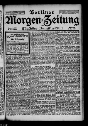 Berliner Morgen-Zeitung vom 02.05.1897