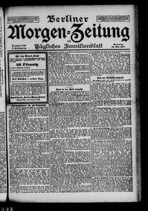 Berliner Morgen-Zeitung vom 23.05.1897
