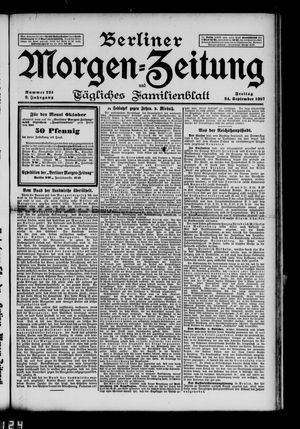 Berliner Morgen-Zeitung vom 24.09.1897