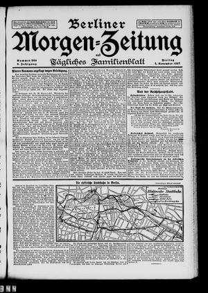 Berliner Morgen-Zeitung vom 05.11.1897