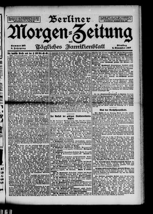 Berliner Morgen-Zeitung vom 09.11.1897