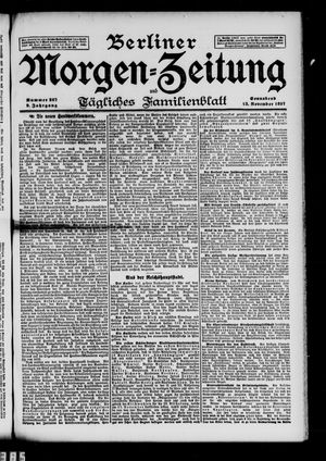 Berliner Morgen-Zeitung vom 13.11.1897