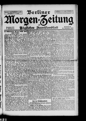 Berliner Morgen-Zeitung vom 20.11.1897