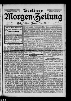 Berliner Morgen-Zeitung vom 21.11.1897