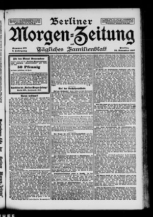 Berliner Morgen-Zeitung vom 26.11.1897