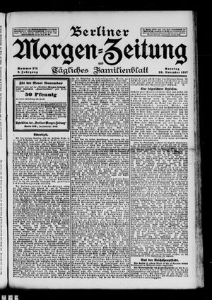 Berliner Morgen-Zeitung vom 28.11.1897