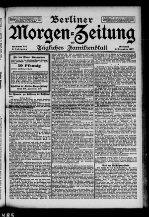 Berliner Morgen-Zeitung vom 01.12.1897