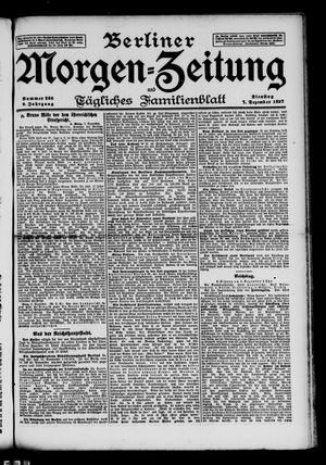Berliner Morgen-Zeitung vom 07.12.1897