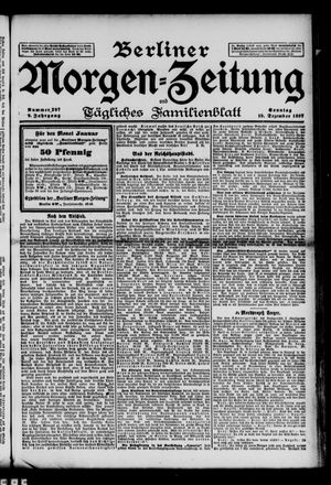 Berliner Morgen-Zeitung vom 19.12.1897