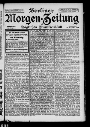 Berliner Morgen-Zeitung vom 23.12.1897