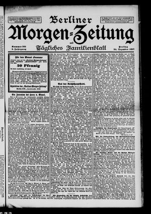 Berliner Morgen-Zeitung vom 24.12.1897