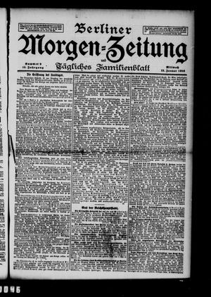 Berliner Morgenzeitung vom 12.01.1898