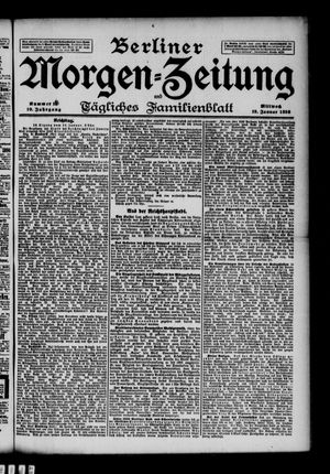 Berliner Morgenzeitung vom 19.01.1898